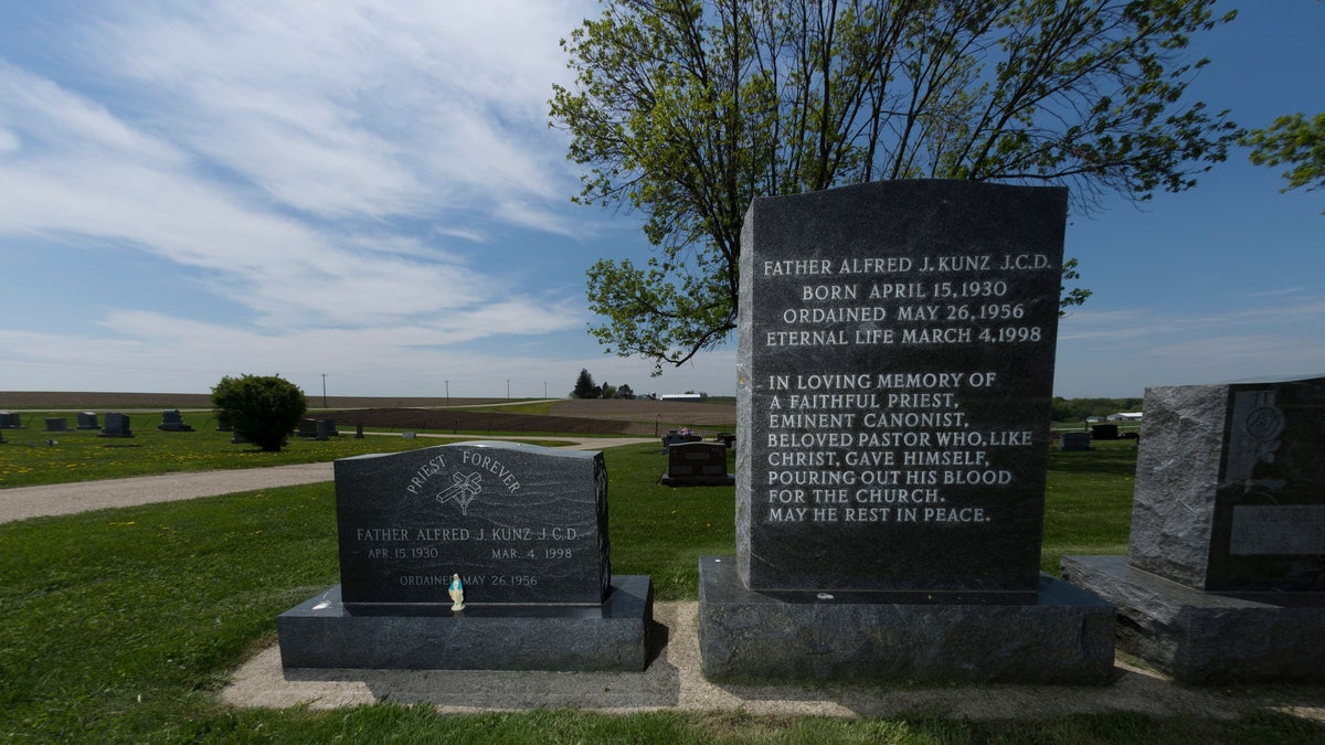 The grave of Father Alfred Kunz
